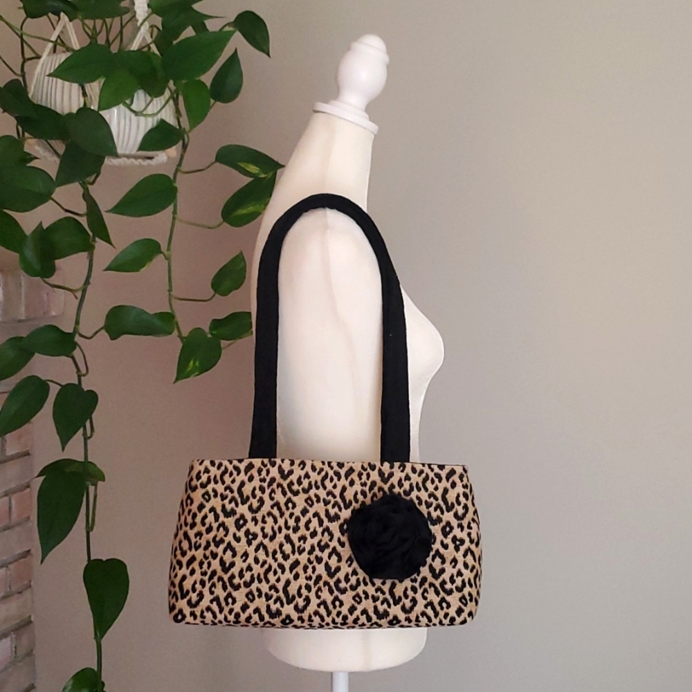 NWT Handcrafted Leopard Print Purse by Tasselled Totes